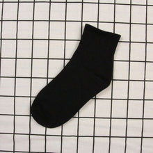 Load image into Gallery viewer, Black and White Solid Color Unisex Cotton Socks