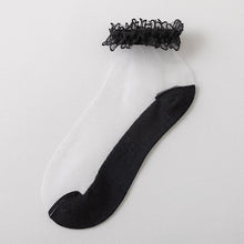 Load image into Gallery viewer, Flowers Lace Ladies Sheer Socks