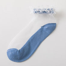 Load image into Gallery viewer, Flowers Lace Ladies Sheer Socks