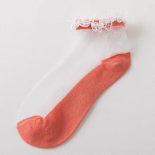 Load image into Gallery viewer, Flowers Lace Ladies Sheer Socks