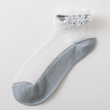 Load image into Gallery viewer, Flowers Lace Ladies Sheer Socks