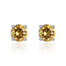 Load image into Gallery viewer, Hutang Roun Silver Stud Earrings
