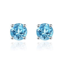 Load image into Gallery viewer, Hutang Roun Silver Stud Earrings