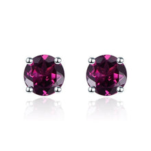 Load image into Gallery viewer, Hutang Roun Silver Stud Earrings