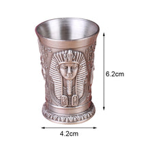 Load image into Gallery viewer, Whiskey Mug Metal Art Craft Ancient Egypt Wine Cup
