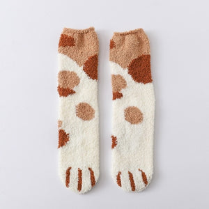 Autumn and Winter Cat Socks