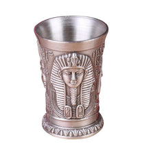 Load image into Gallery viewer, Whiskey Mug Metal Art Craft Ancient Egypt Wine Cup
