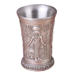 Whiskey Mug Metal Art Craft Ancient Egypt Wine Cup