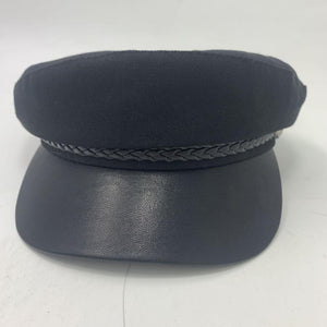 Fashion PU Leather Military Hat