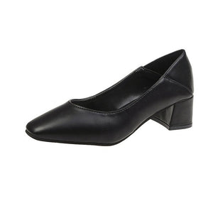 Women Spring Square High Heels Shoe