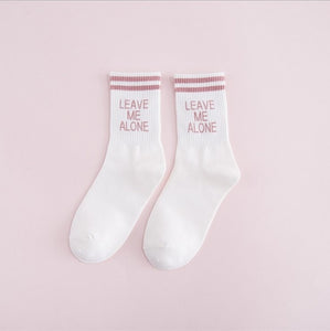 Autumn Winter Letter Women Socks