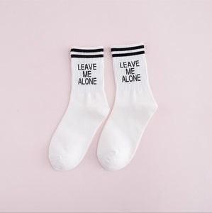 Autumn Winter Letter Women Socks