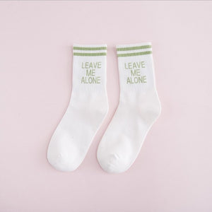 Autumn Winter Letter Women Socks