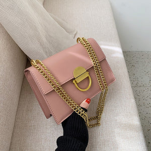 Solid Color PU Leather Crossbody Bags