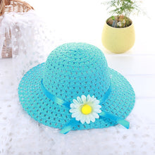 Load image into Gallery viewer, 2 piece combination children&#39;s girl straw hat
