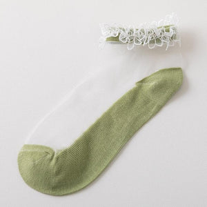 Flowers Lace Ladies Sheer Socks