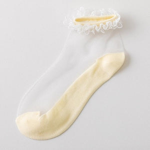 Flowers Lace Ladies Sheer Socks