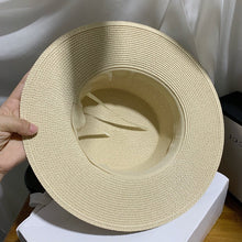 Load image into Gallery viewer, Sun Hat Artificial Diamond Belt Straw Hat
