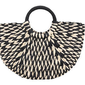 Large Straw Beach Bag