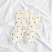 Load image into Gallery viewer, Cartoon Small Smiling Face Female Socks
