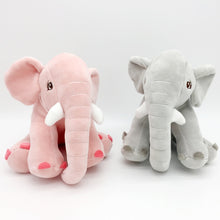 Load image into Gallery viewer, Pink/Gray Elephant Plush stuffed toy

