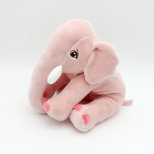 Load image into Gallery viewer, Pink/Gray Elephant Plush stuffed toy
