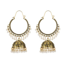 Load image into Gallery viewer, New retro bell tassel earrings
