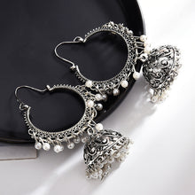 Load image into Gallery viewer, New retro bell tassel earrings
