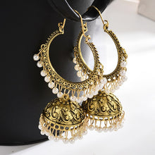 Load image into Gallery viewer, New retro bell tassel earrings
