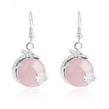 Load image into Gallery viewer, Round Beads Stone Earring
