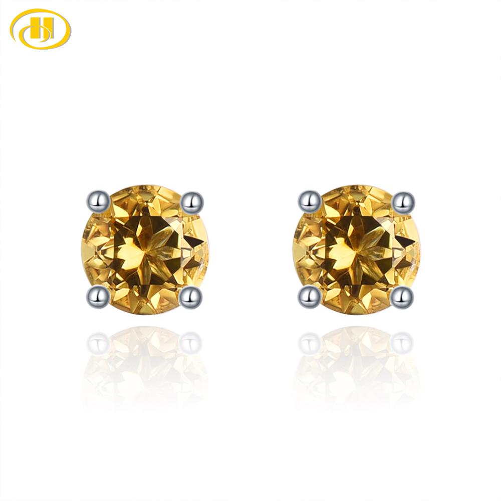 Hutang Roun Silver Stud Earrings