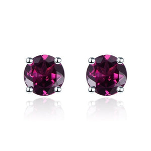 Hutang Roun Silver Stud Earrings