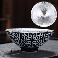 Load image into Gallery viewer, High-grade silver-plated ceramic tea cup
