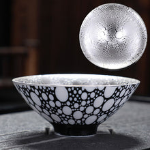 Load image into Gallery viewer, High-grade silver-plated ceramic tea cup
