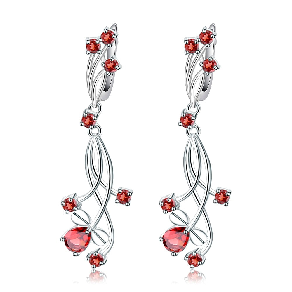 Gem's Ballet Natural Red Earrings