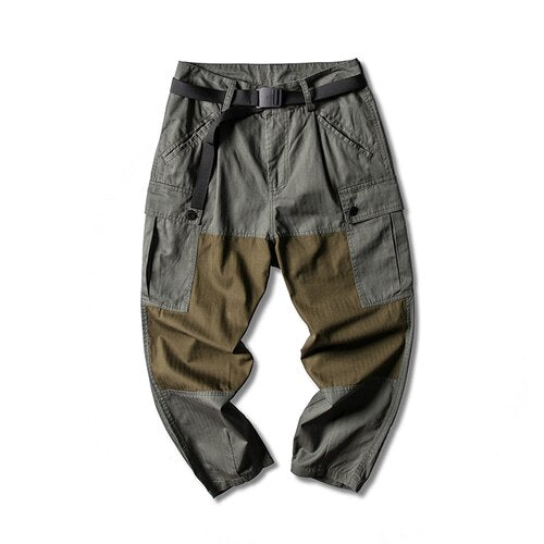 Men Fashion Splice Casual Pant